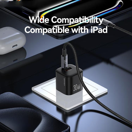 USAMS CC270 Cargador GaN 30W USB C y USB A Doble Puerto by USAMS