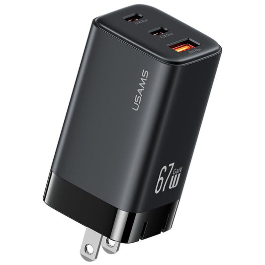 USAMS CC272 67W GaN Cargador USB TipoC Proteccion Viajes by USAMS