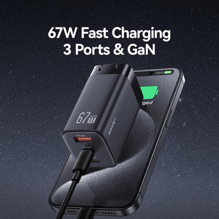 USAMS CC272 67W GaN Cargador USB TipoC Proteccion Viajes by USAMS