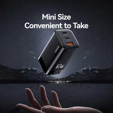 USAMS CC272 67W GaN Cargador USB TipoC Proteccion Viajes by USAMS