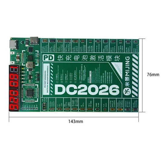 Mijing DC2026 Módulo Activación Batería Carga PD Rápida