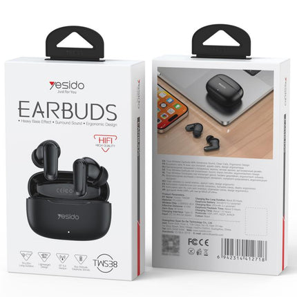 Yesido TWS38 Auriculares In Ear Bluetooth 5.2 Sonido Nítido Avanzado