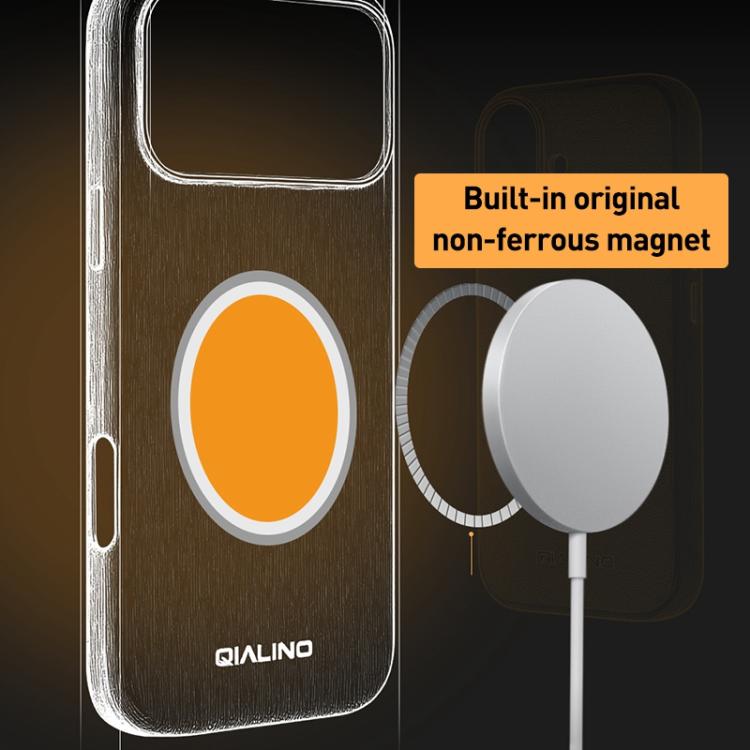 QIALINO Technology Funda MagSafe Cuero Ajuste Preciso