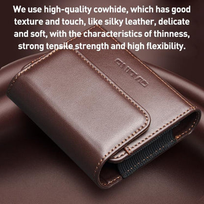 QIALINO Funda Universal Cuero Genuino Con Clip Cinturón