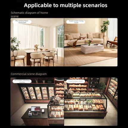 Xiaomi Mijia Smart Camera 4 Doble Lente PTZ 360° 5MP WiFi 6 Seguridad Hogar Blanca US Plug