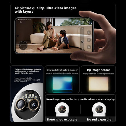 Cámara Inteligente Xiaomi Mijia 4K 9X Zoom AI Reconocimiento Facial