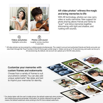 Xiaomi Mijia Pocket Photo Printer Pro Impresora 313x313 DPI 5x7.6 cm Portátil