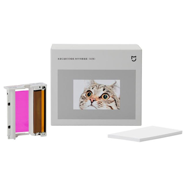 50pcs Papel Fotográfico Original Xiaomi Mijia 2x3 pulgadas