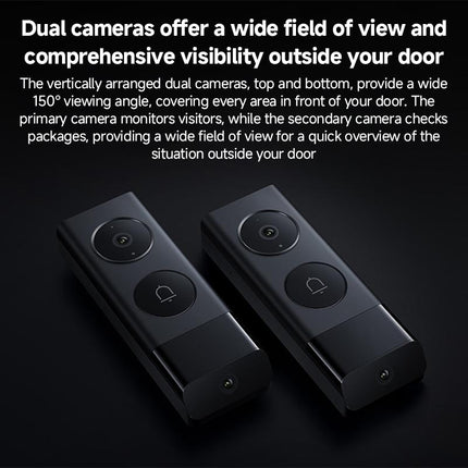Xiaomi Smart Doorbell 4 Pro Negro 9800mAh y 32GB de almacenamiento