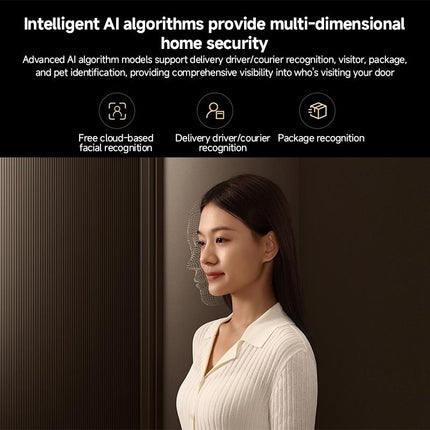 Xiaomi Smart Doorbell 4 Pro Negro 9800mAh y 32GB de almacenamiento