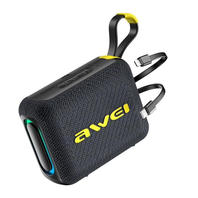 AWEI KA20 Altavoz Bluetooth Portátil 5.3 TWS RGB Sonido Potente Para Exterior