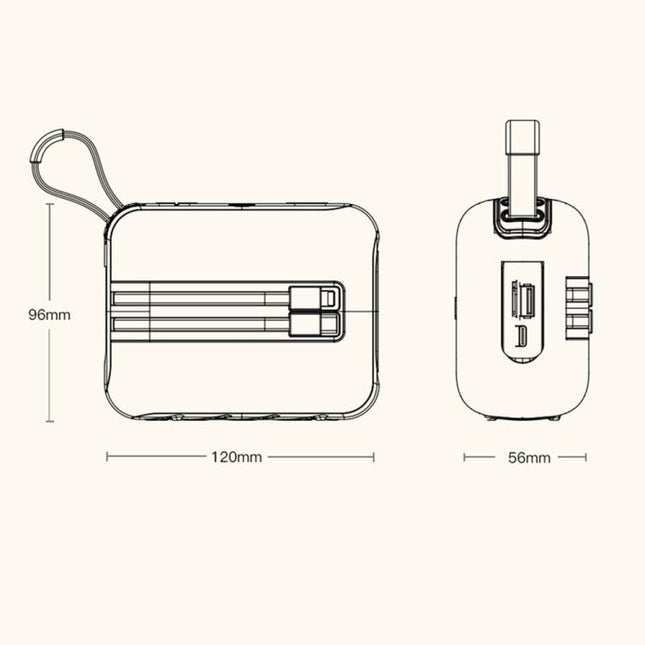 AWEI KA20 Altavoz Bluetooth Portátil 5.3 TWS RGB Sonido Potente Para Exterior