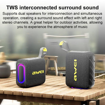 AWEI KA20 Altavoz Bluetooth 5.3 Portátil TWS RGB TF