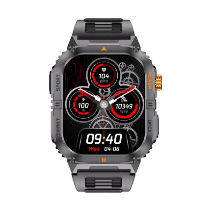 YK12 Reloj inteligente deportivo pantalla 2.0 pulgadas IP68 batería 1000mAh negro