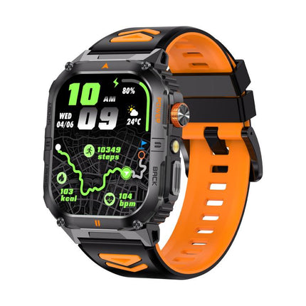YK YK12 Reloj Inteligente Deportivo Exterior 2.0in IP68 Linterna