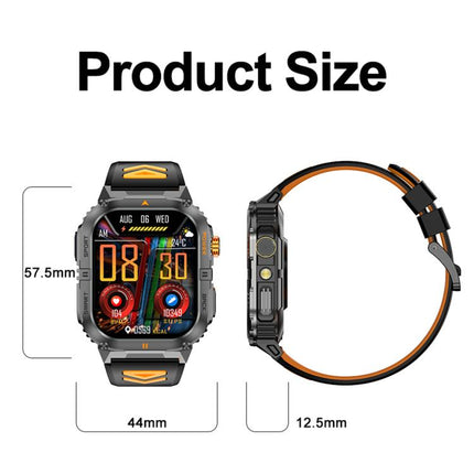 YK YK12 Reloj Inteligente Deportivo Exterior 2.0in IP68 Linterna