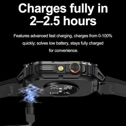 YK YK12 Reloj Inteligente Deportivo Exterior 2.0in IP68 Linterna