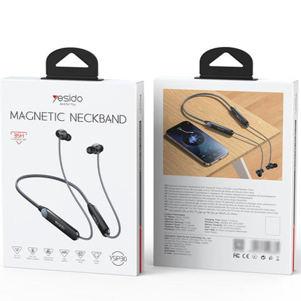 Yesido YSP30 BT5.4 Auriculares Cuello Inalámbricos Cómodo Ligero