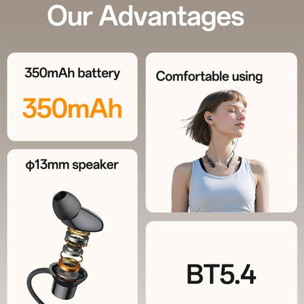 Yesido YSP30 BT5.4 Auriculares Cuello Inalámbricos Cómodo Ligero