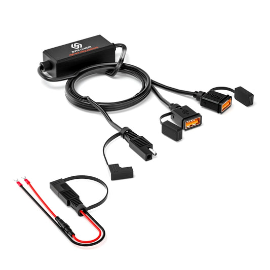 WUPP CS-1186A1 Cargador USB Dual Carga Rápida Motocicleta