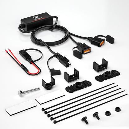 WUPP CS-1186A1 Cargador USB Dual Carga Rápida Motocicleta