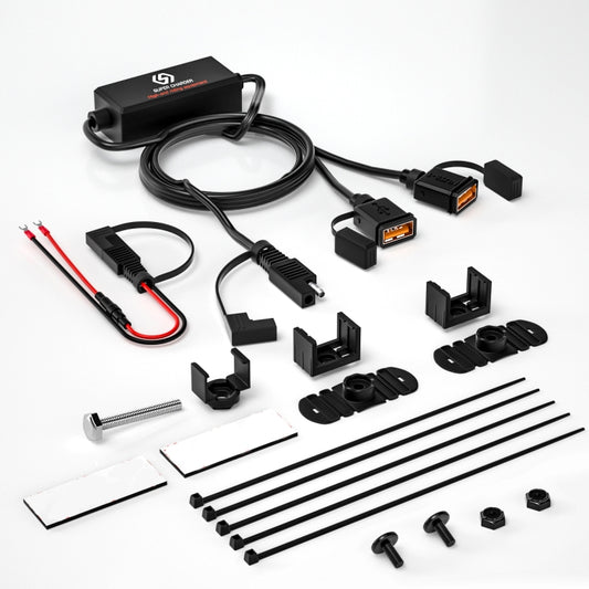 WUPP CS-1186A1 Cargador USB Dual Carga Rápida Motocicleta