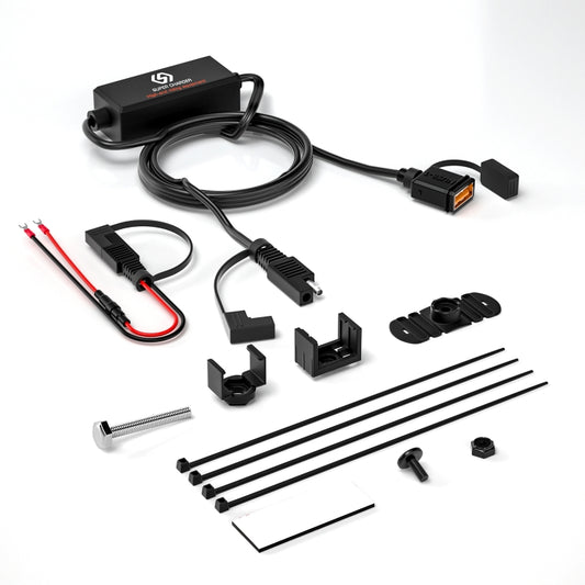 WUPP CS-1186B1 Cargador Motocicleta USB Rápido QC2.0