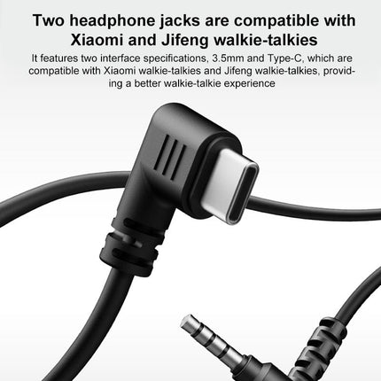 Xiaomi Youpin H2 Walkie Talkie Auricular Type-C 10mW 1.3m Negro