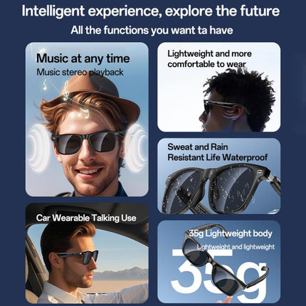 Yesido IO38 Gafas Inteligentes Bluetooth 5.0 6-7 Horas Llamadas Manos Libres
