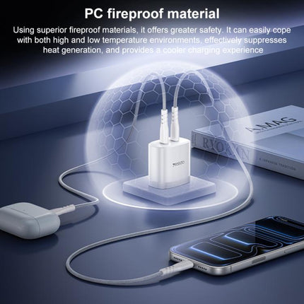 Yesido PD45W Cargador Doble USB-C 45W Protección Inteligente