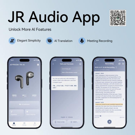 JOYROOM JR-FB1 Auricular Bluetooth 6.0 10m Calidad de Sonido