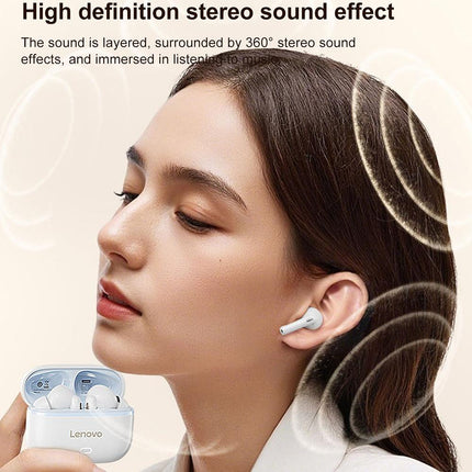 Lenovo EA269 Auriculares Bluetooth Inalámbricos Semi-in-ear Gris con Reducción de Ruido ENC y Bluetooth 5.4