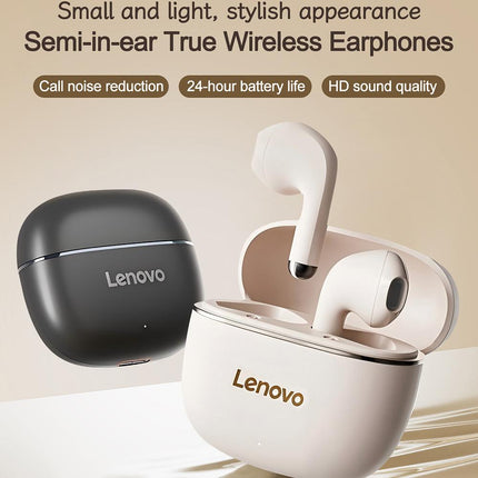 Lenovo TA120 Auriculares Bluetooth Inalámbricos Semi-in-ear Negro con Reducción de Ruido AI y Bluetooth 5.4