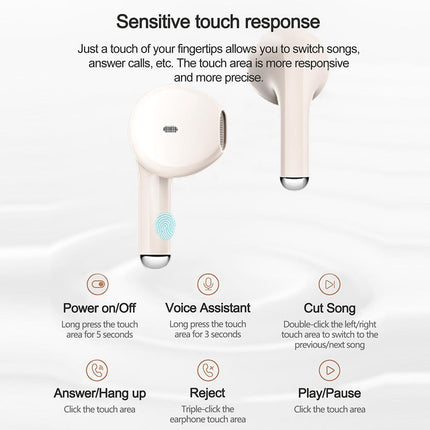 Lenovo TA120 Auriculares Bluetooth Inalámbricos Semi-in-ear Negro con Reducción de Ruido AI y Bluetooth 5.4