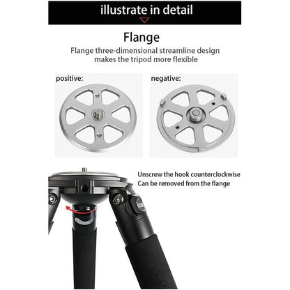 BEXIN ST364C Trípode Fotográfico de Fibra de Carbono para Videocámara Resistente