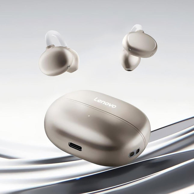 Lenovo EA419 Auriculares Bluetooth True Wireless Clip-On Oro con Bluetooth 5.3 y Batería 35mAh