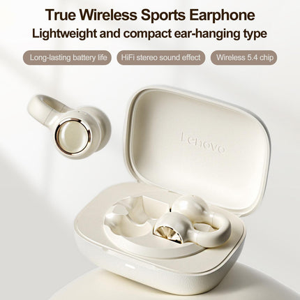Lenovo EA430 Auriculares Deportivos Inalámbricos Clip-On Beige 25mAh Bluetooth 5.4
