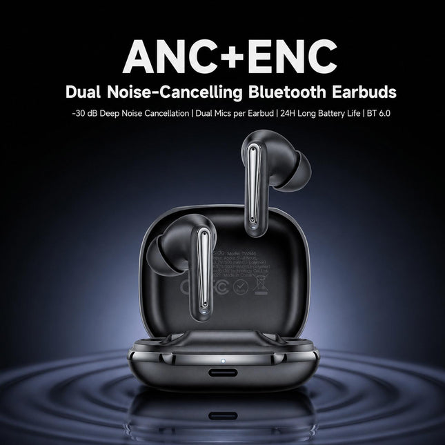 Yesido TWS45 Auriculares Bluetooth ANC ENC 6-8h Reproducción Blanco