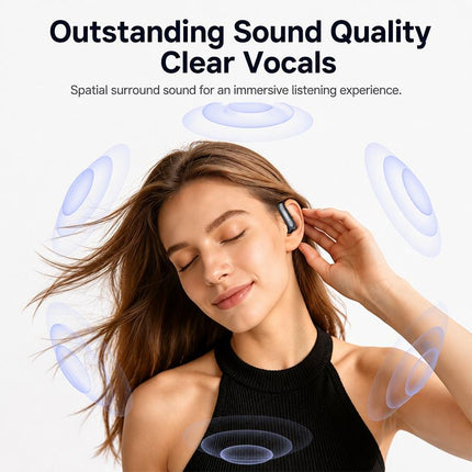 Yesido YSP32 Auriculares Inalámbricos Negro Bluetooth 5.4 5 Horas Reproducción