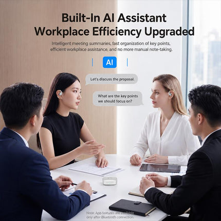 Yesido YSP33 AI Translate Auriculares Inalámbricos Bluetooth V5.4 Blanco 30h Uso