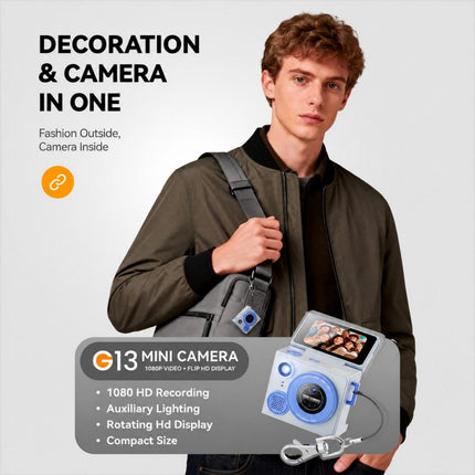G13 Cámara Mini Deportiva con Pantalla LCD 1.47 Pulgadas y Vídeo 1080P HD