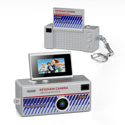 G62 Pro Cámara Mini Retro 1080P HD Pantalla Flip 0.97 Pulgadas Blanca