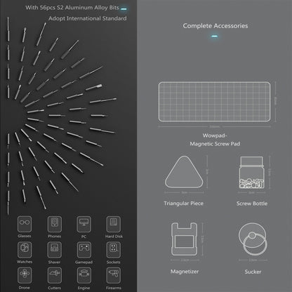 Xiaomi WOWSTICK 1F+ Destornillador Eléctrico Inalámbrico 8h de Uso LED 69 en 1