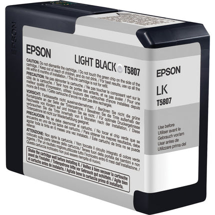 Epson UltraChrome K3 Juego de Tinta Foto Negro 8 Cartuchos 80 ml para Impresora Stylus Pro 3880