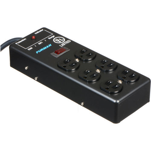Furman Pro Plug Regleta Eléctrica 6 Tomas 15 Pies 540 Julios 2 Pack