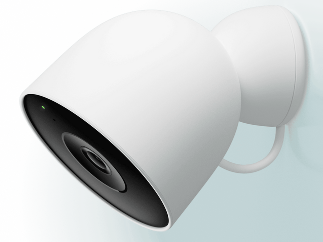 Nest Cam Outdoor con cable 2a generación color Snow cámara exterior