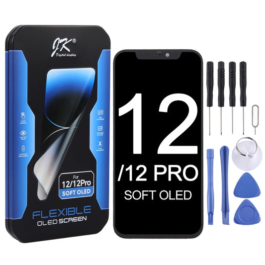 JK iPhone 12/12 Pro Pantalla OLED Sustitución Con Alto Brillo 850Cd/m2