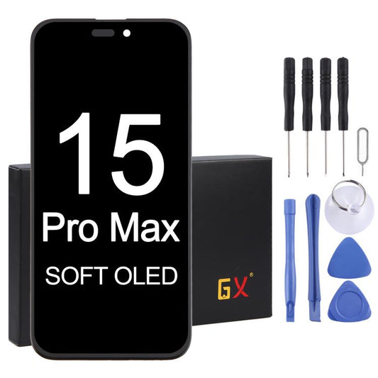 GX Soft OLED Screen iPhone 15 Pro Max Pantalla Repuesto Tactil