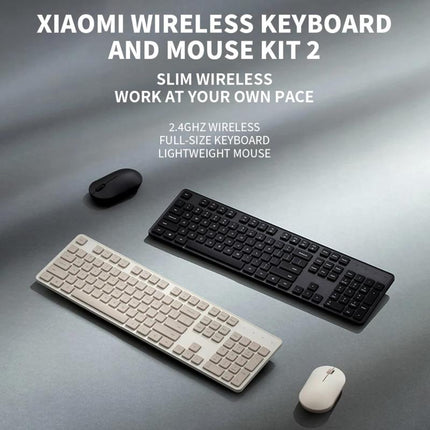Xiaomi Teclado y Ratón Inalámbrico 2.4GHz 104 Teclas Blanco