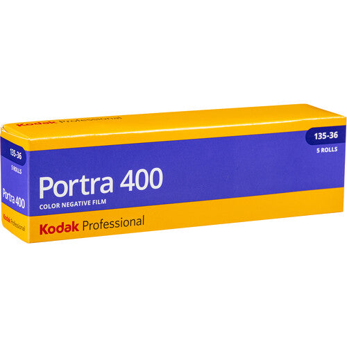 Kodak Portra 400 Película Color Negativo 35mm ISO 400 36 Exposiciones 5-Pack con Bolsa Domke para 15 Rollos